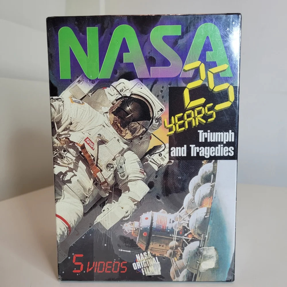 NASA 25 Years Truimphs and Tragedies 1983 VHS Box Set NEW Sealed in Packaging